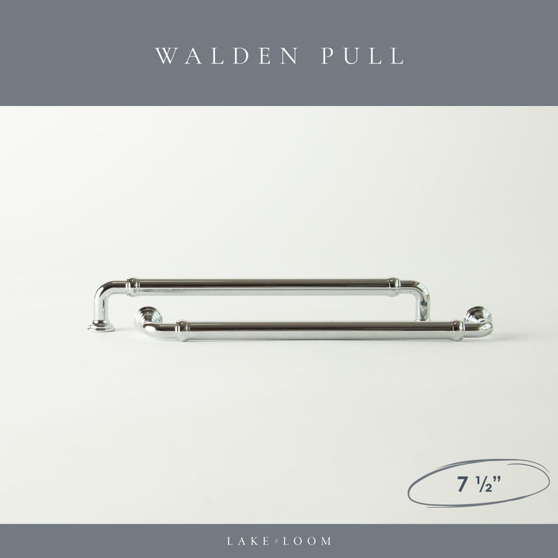 Lake & Loom 10-Pack Walden Brushed Brass Cabinet Pulls – 7.5-Inch (192mm) Gold Handles, Solid Zinc Alloy, Kitchen, Bathroom, Dresser Drawers, Furniture Hardware