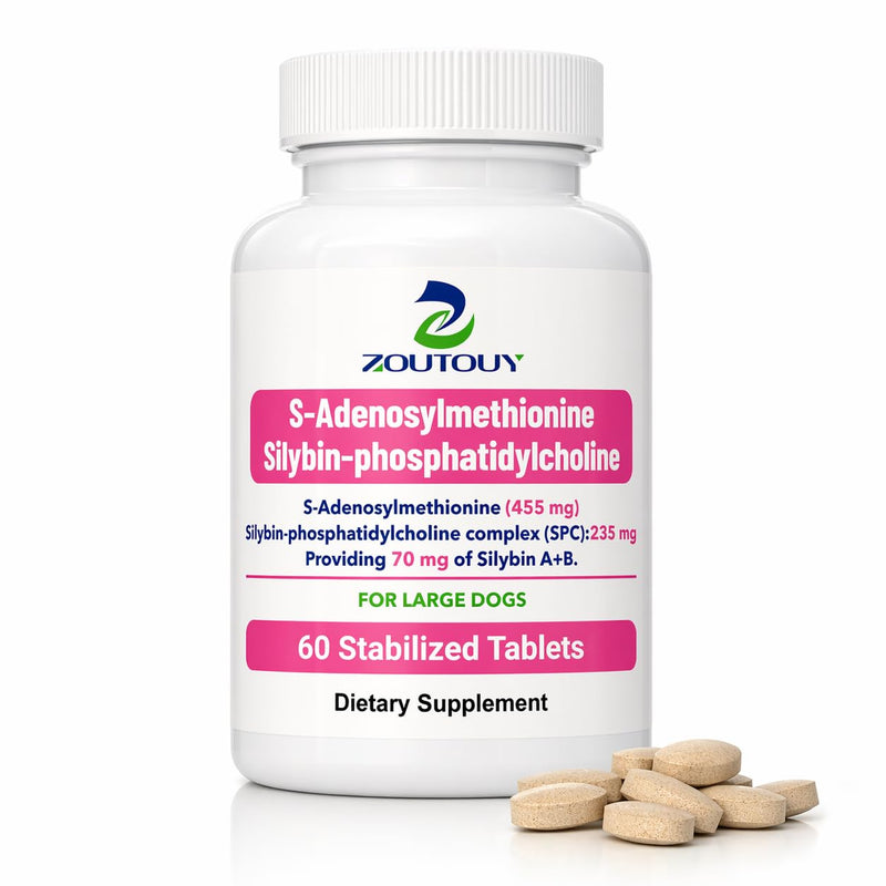 Same and Silybin for Dogs - S-Adenosyl-L-Methionine, Same for Dog, Hepatic Supplement for Liver & Brain, Dog Liver Support (Same+Silybin), 60 Tablets for Large Dogs(35 lbs+