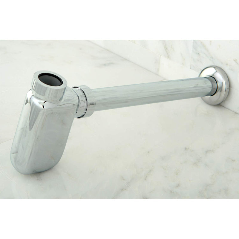 Kingston Brass DD8401 Fauceture Euro Bottle-Trap 12-Inch Vessel Sink Drain, Chrome Polished Chrome