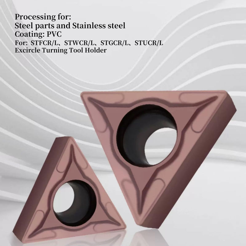 20PCS TCMT16T308(TCMT32.52) Carbide Turning Inserts for CNC Lathe Cutting Tools，Turning Inserts Cutting Tools for Steel Parts and Stainless Steel for Metal Cutting Cutter bar 20PCS TCMT16T308 bronze
