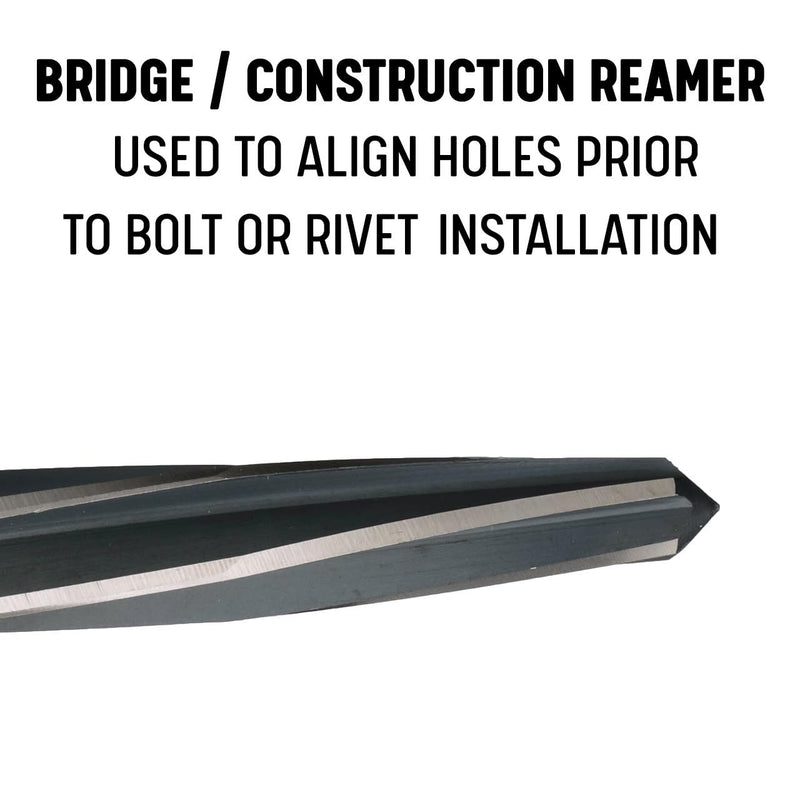 Drill America - DWRRB9/16HEX 9/16" Bridge/Construction Reamer with Hex Shank, DWR Series 9/16" Standard Length