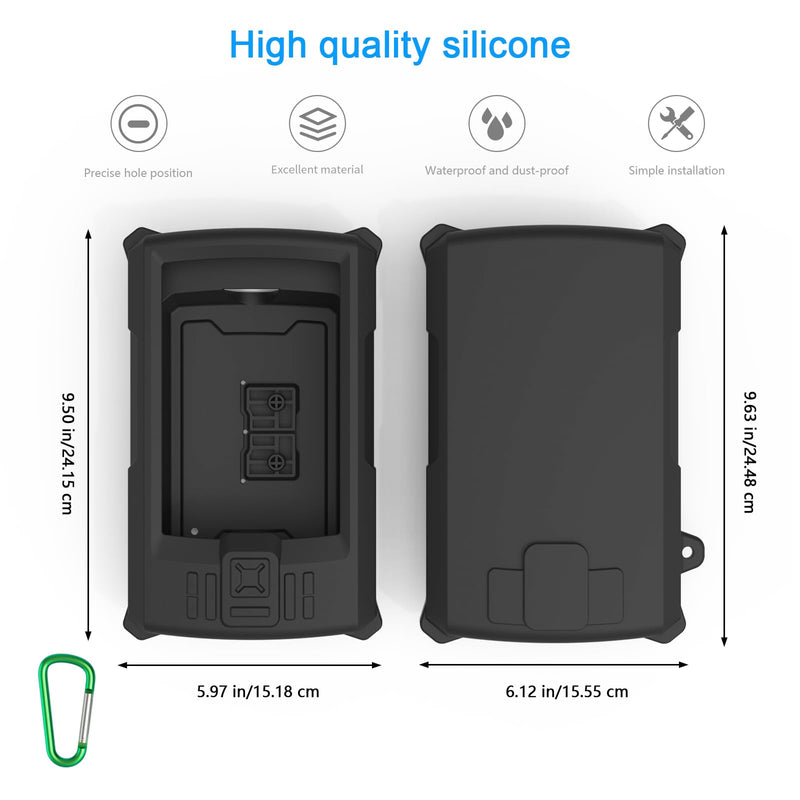 Fish Finder Protective Silicone Skin Cover Compatible with Garmin Striker Vivid 7cv and 7sv,Garmin Striker 7cv/7sv Sonar Transducer,Silicone Cover with Installation Case