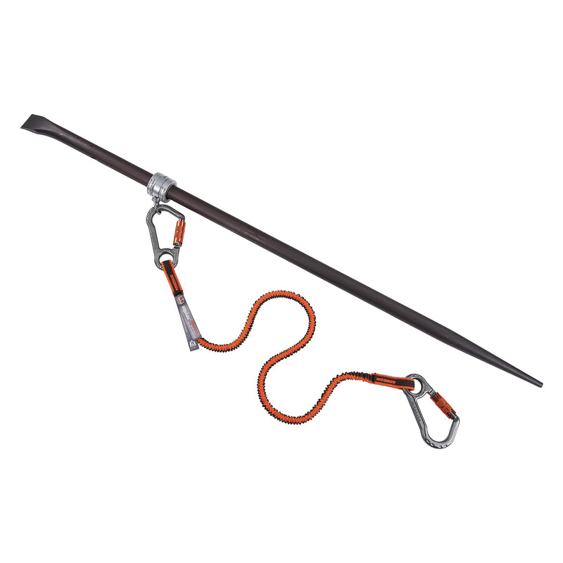 Ergodyne Squids 3791 Sleever Bar Lock Collar with Tethering Attachment Point for Tool Lanyard, Compatible Bar Size 7/8 .875 in