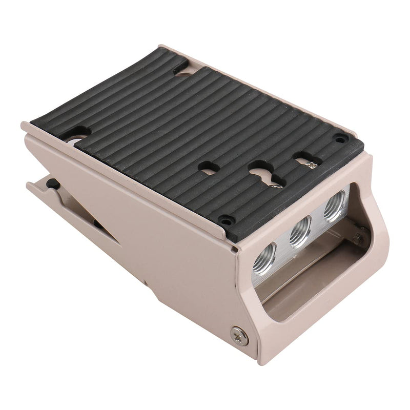 Baomain Pneumatic Foot Pedal Valve FV-420 Momentary 4 Way 2 Position 1/4"PT Threaded Nonslip Rubber