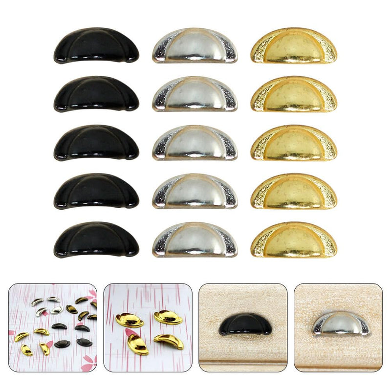 Yardwe 30 Pcs Wood Knobs for Cabinets and Crafts Miniature 1 12 Scale Dollhouse Drawer Handles Small Furniture Pulls for Mini Furniture Accessories 0.9x0.4cmx2pcs As Shownx2pcs