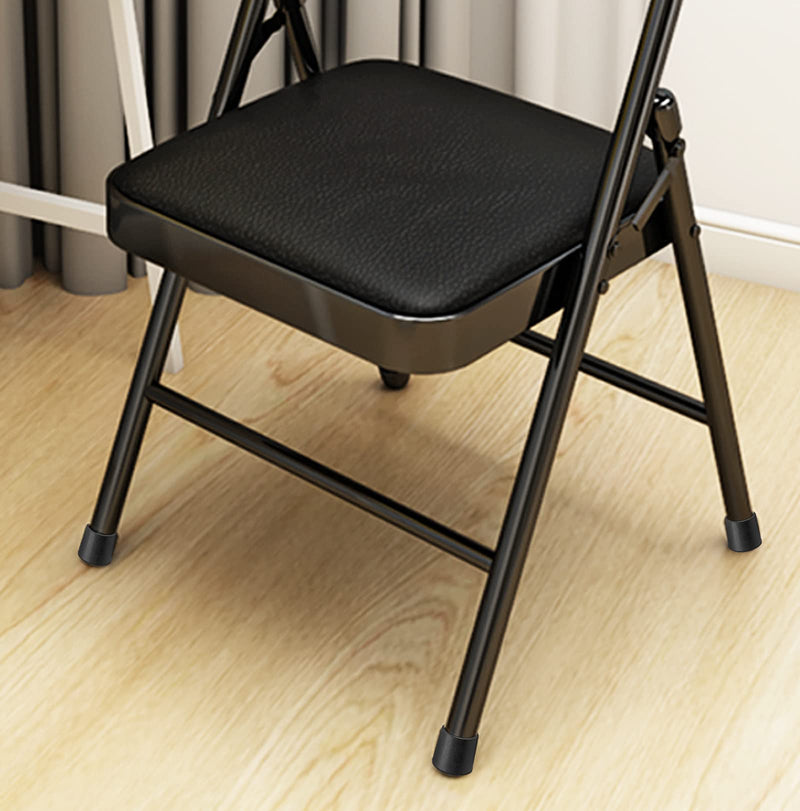 Piutouyar Round PVC Rubber Furniture Covers, 32mm / 1-1/4 Inches Table Chair Leg Tip Protectors, Non-Slip End Cap for Protect Surfaces, Black (16Pcs) 1.26" 16
