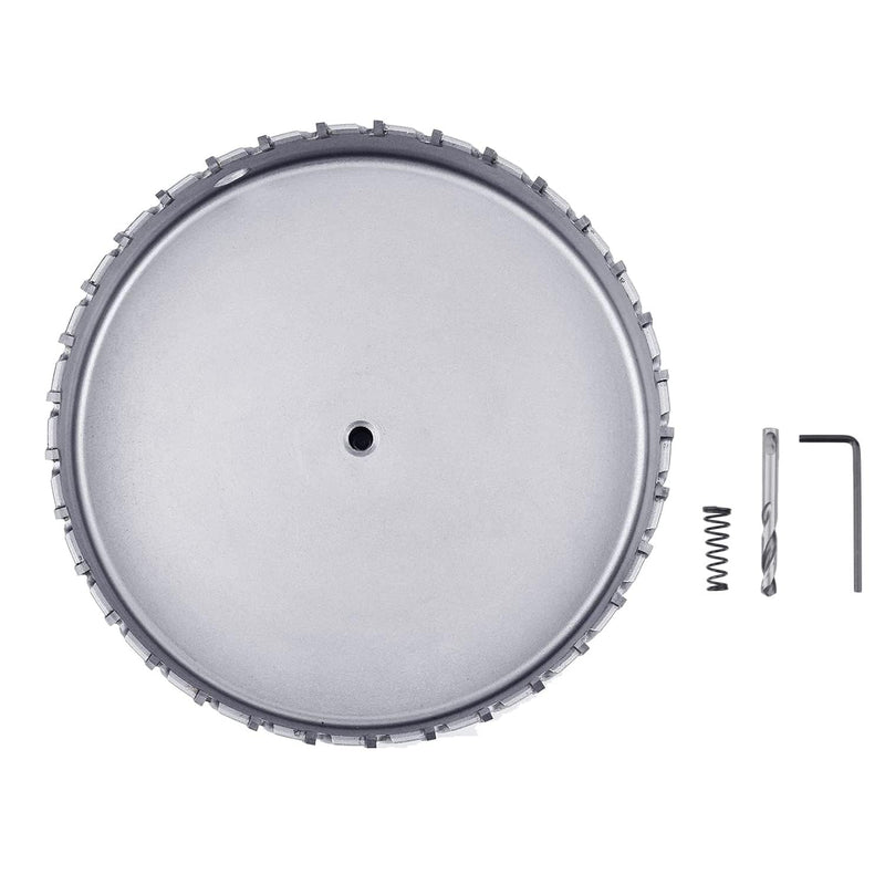 168mm / 6.6 inch Metal Steel Hole Saw with 2 Drill Bits, Hole Cutter for Thick Metal,Stainless Steel,Iron and Wood (168mm / 6.6 inch) 168mm / 6.6 inch