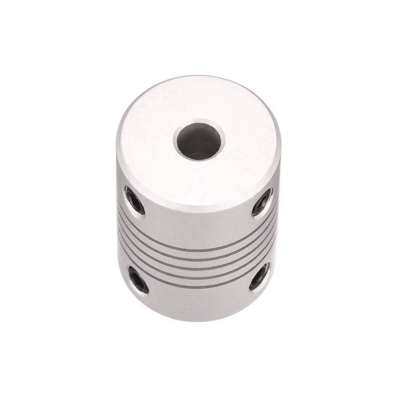 uxcell 3mm to 5mm Aluminum Alloy Shaft Coupling Flexible Coupler Motor Connector Joint L25xD19 Silver,2pcs