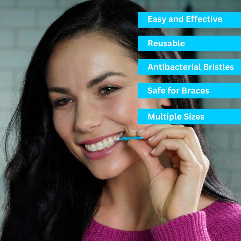 Piksters Interdental Brushes, 10 pk, Size 00, Interdental Brush for Extremely Fine Gaps, Gum Soft Bristles for Plaque Removal, Safe for Braces Pink (Size 00) 10 Count (Pack of 1)