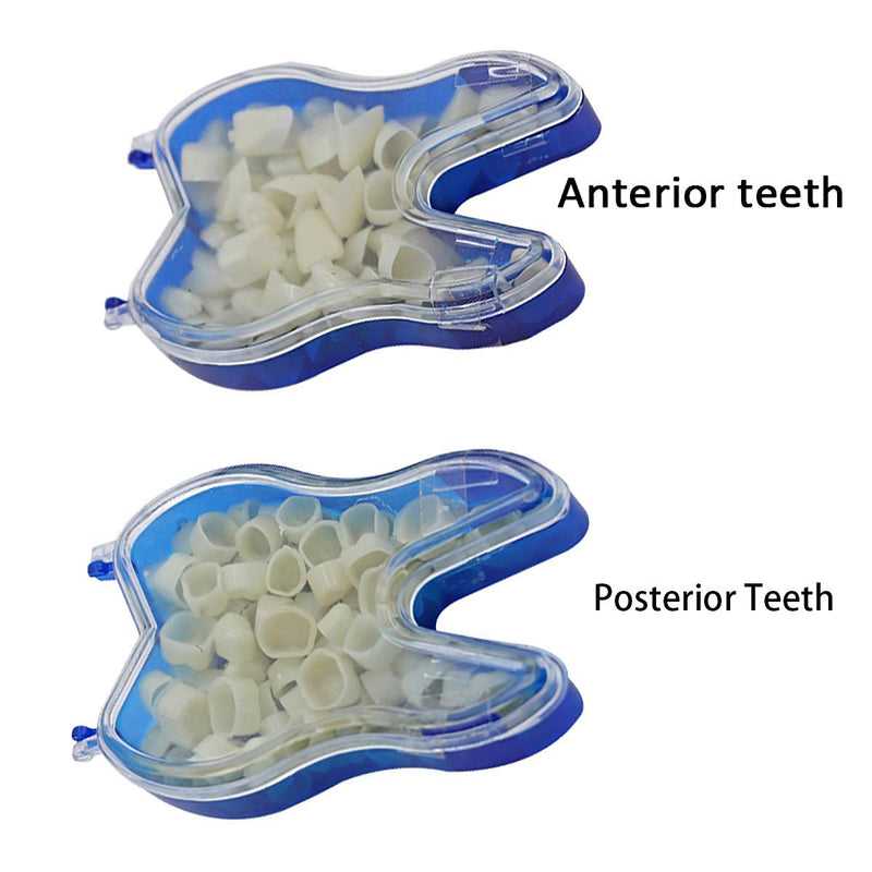 60Pcs Teeth Crown, Temporary Resistable Crown of Teeth with Different Sizes Oral Care Posterior Crown