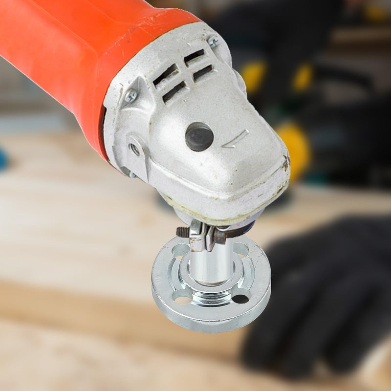 Angle Grinder Extension Rod, M10 Thread Polishing Machine Adapter Lever with 2 Pressure Plates Nut Angle Grinder Extension Shaft for 100 Type Angle Grinder & Polisher Attachments
