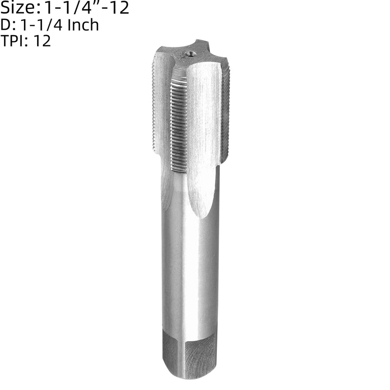 Burkit 1 1/4"-12 UNF Tap and Die Set, 1-1/4 x 12 UNF Machine Thread Tap and Round Die Right Hand