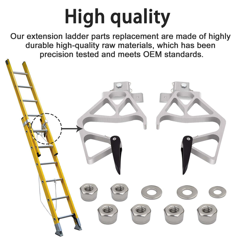 28-11 Aluminum Extension Ladder Locks for Extension Ladder Locks Compatible with Werner Aluminum 24 ft, 28 ft, 32 ft Rung Ladder Lock Kit, Extension Ladder Accessories 28-11 Lock Kit