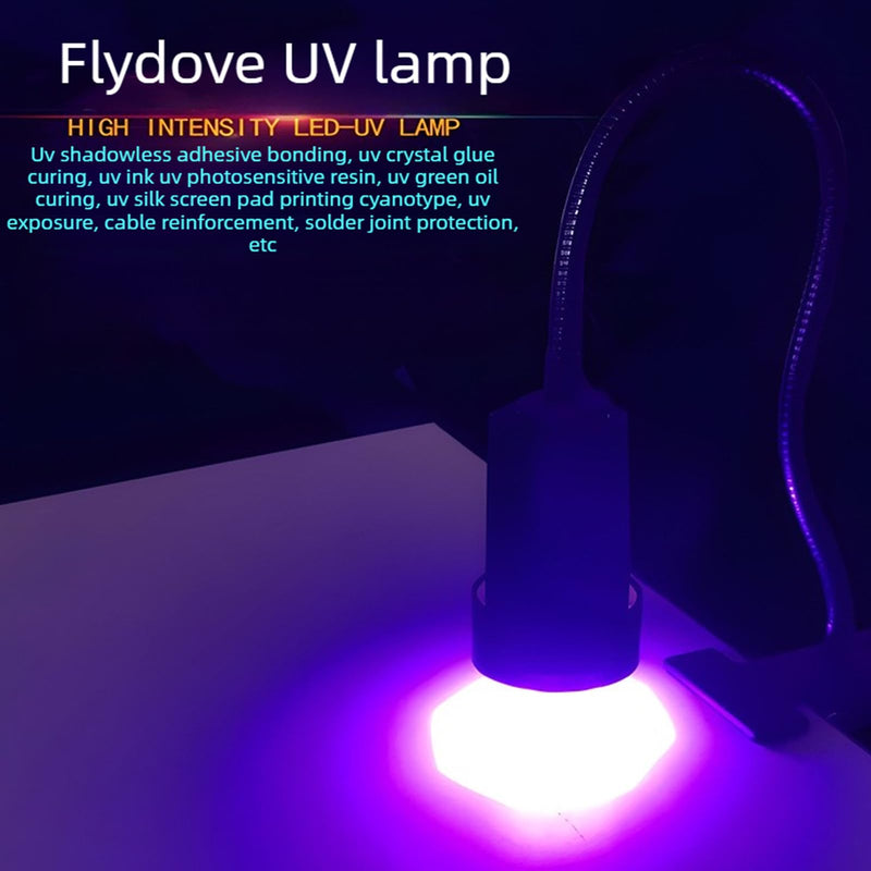UV Light 365nm/395nm/405nm UV Curing Light for Crystal Glue Resin Ink Paint LCD Screen,Portable UV Curing Lamp (405nm)