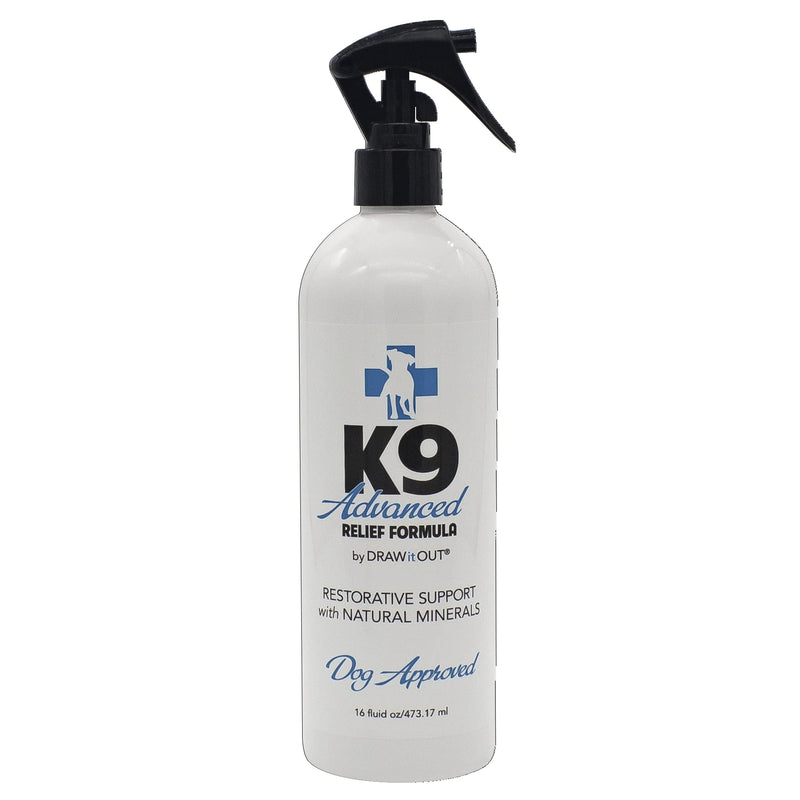 Draw It Out K9 Advanced Relief Spray Dog Pain Relief Spray, Topical Analgesic Pain Relief for Dogs - Dog Pain Reliever for Joint, Muscle Pain, Dog Arthritis and Dog Hip Pain Relief (16oz) 16oz