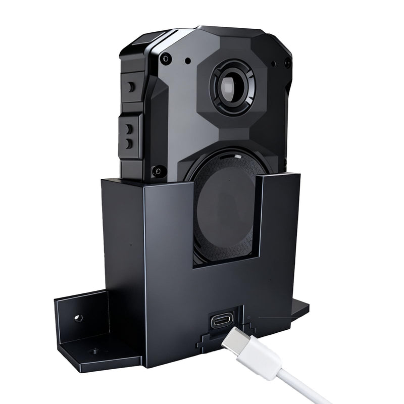 Body Worn Camera Charging Dock & Mount for Axon Body 3/4 BWC - Portable Docking Solution for Police Officers & Detectives,UPS-C Compatible.
