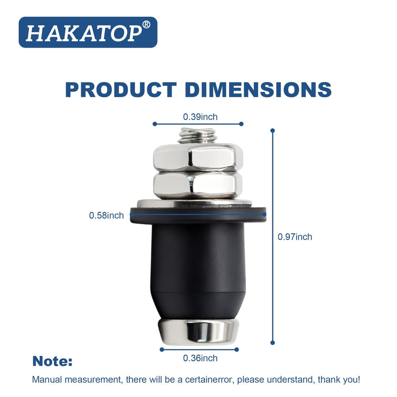 HAKATOP 10-Pack RV Water Tank Probe Sensors, Screw-in Water Level Sensors for Fresh Gray Black Water Tanks, Replacement Tank Sensors for RV Water Gauge Systems