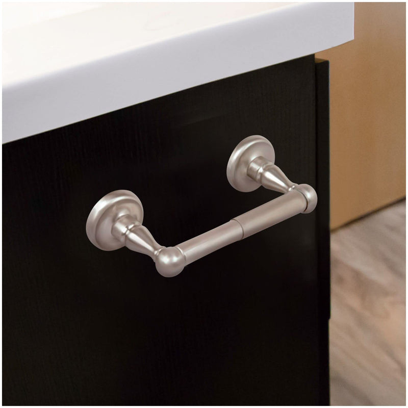 San Martin Toilet Paper Holder, Brushed Nickel Toilet Paper Holder - 2 Post