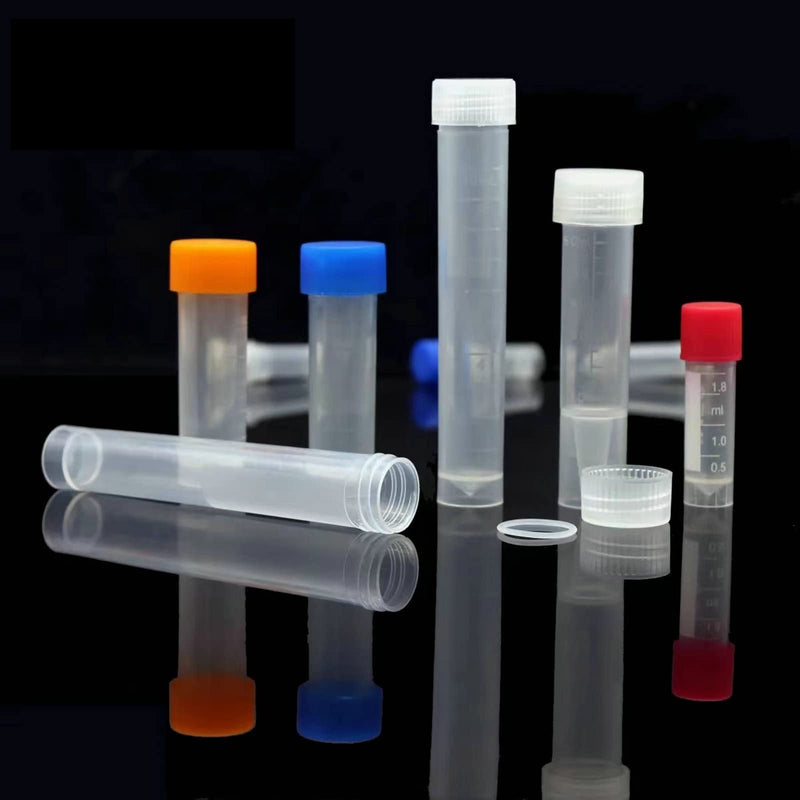 2ml Cryogenic Vials - Self Standing Transport Tubes,Polypropylene Molded Graduations (Case of 500) 2ml (Case of 500)