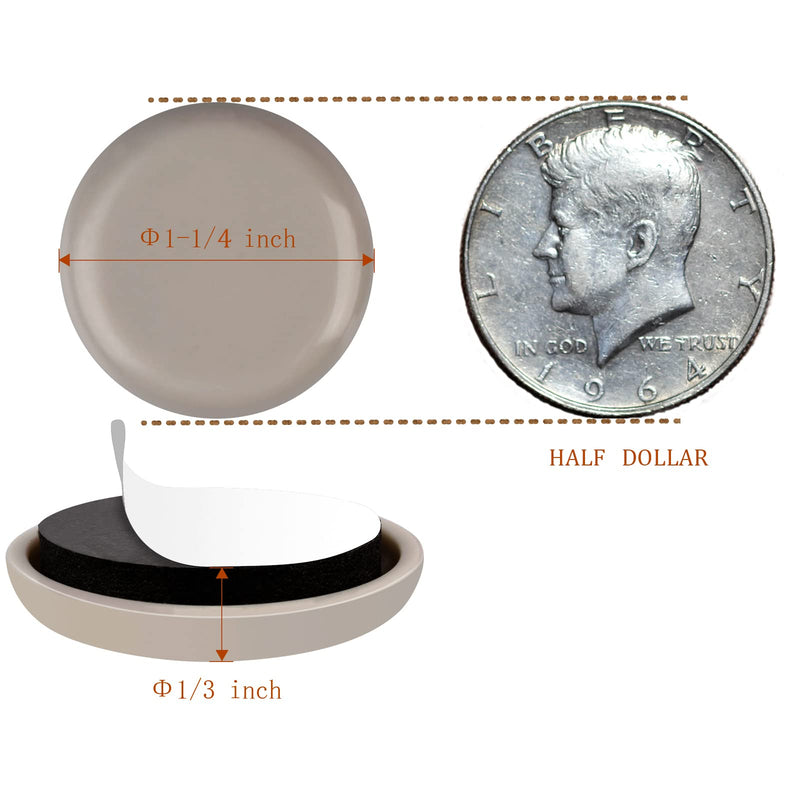 1-1/4" Furniture Sliders for Carpet & Hardwood Floors, 24PCS Furniture Pads for Quickly and Easily Move Any Item and Protect The Floor 1-1/4"