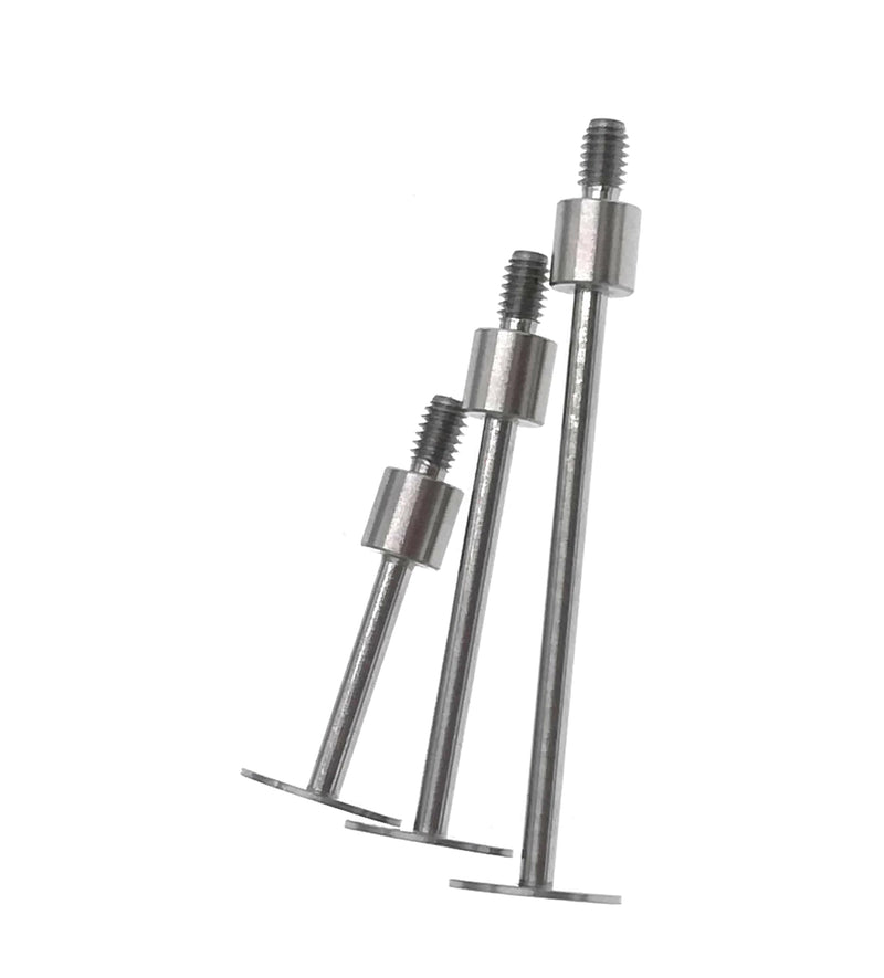 SUXING Flat Contact Points for Dial Indicator Depth 0.5mm Thickness 10 mm Diameter 4-48 UNF Thread (4-48UNF A Set) 4-48UNF A SET
