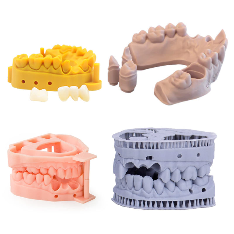 Jamghe 3D Printer Resin Dental Pro Model Resin Dental Prosthetic Model Resin for Crown and Bridge Model, Orthodontic Model, Implant Model etc. 500g(Skin)