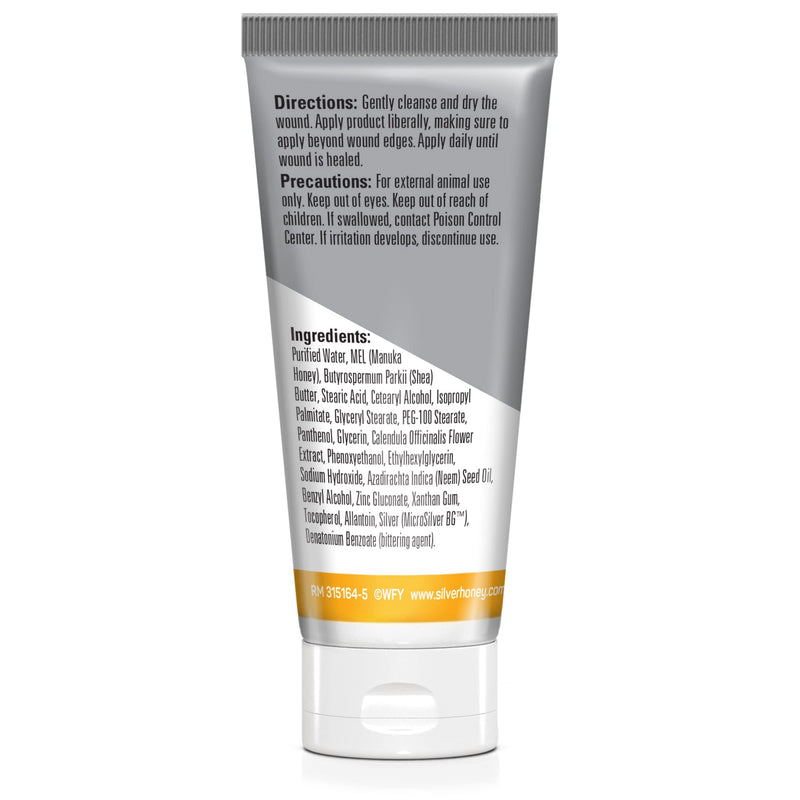 Absorbine Silver Honey Rapid Wound Repair Ointment for Horses & Large Animals, 2oz Tube