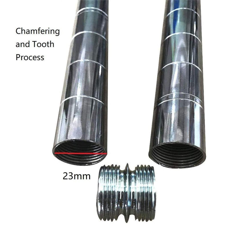 HOWDIA 1"/25.4mm Diameter Connectors for Coarse Thread 0.047"/ 1.2mm Thick Wire Shelving Parts, Wire Shelf Unit Accessories Replacement, Post Extension Kit for Wire Storage Shelves Metal Rack, 4 Pack