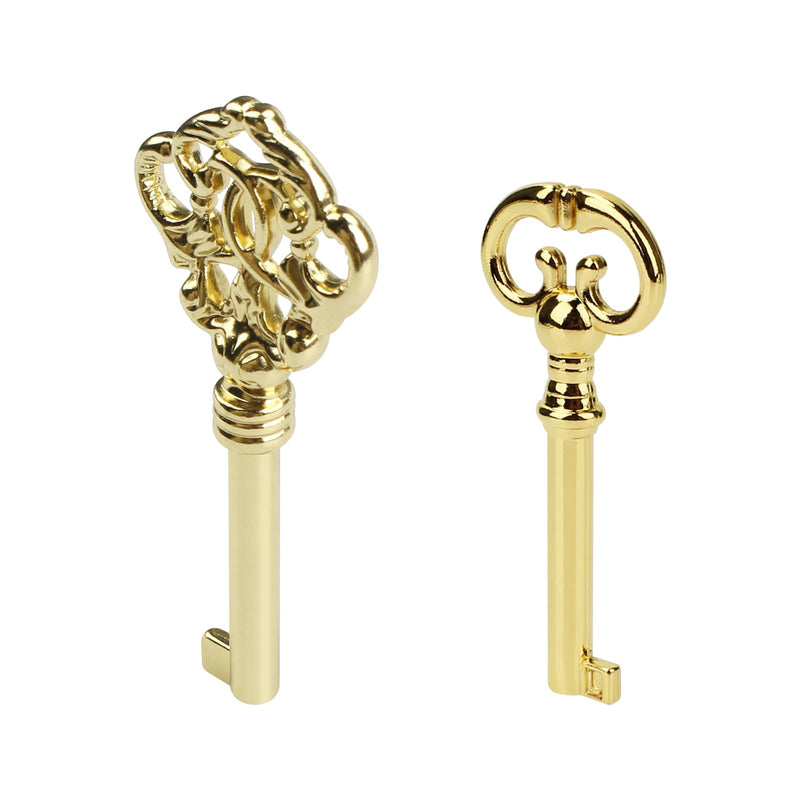 KYF2 KY7-2 Grandfather Clock Door Key,Solid Brass Skeleton Key for Ridgeway, Sligh, Emporer, Pearl, Seth Thomas, Grandfather Clock Doors, Cabinet Doors, Dresser Drawers, Desk