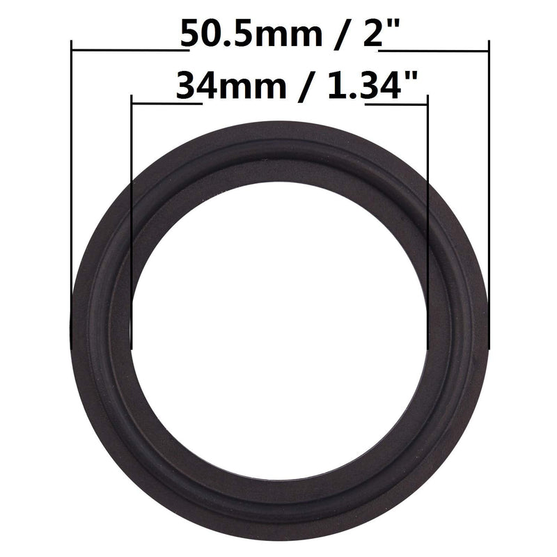 DERNORD 1.5" Buna-N (NBR) Sanitary Gasket Fits Tri-Clover Type Ferrule (Pack of 5) Pack of 5