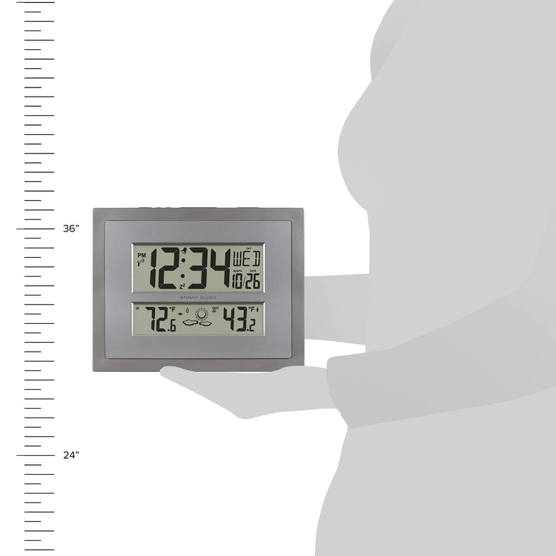 La Crosse Technology Atomic Wall/Table Clock (512-85937) Weather Station