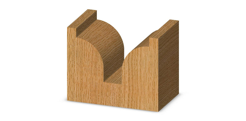 Whiteside Router Bits 2058 Plunge Round Over Bit with Plunge Point 3/8-Inch Radius, 1-Inch Large Dia