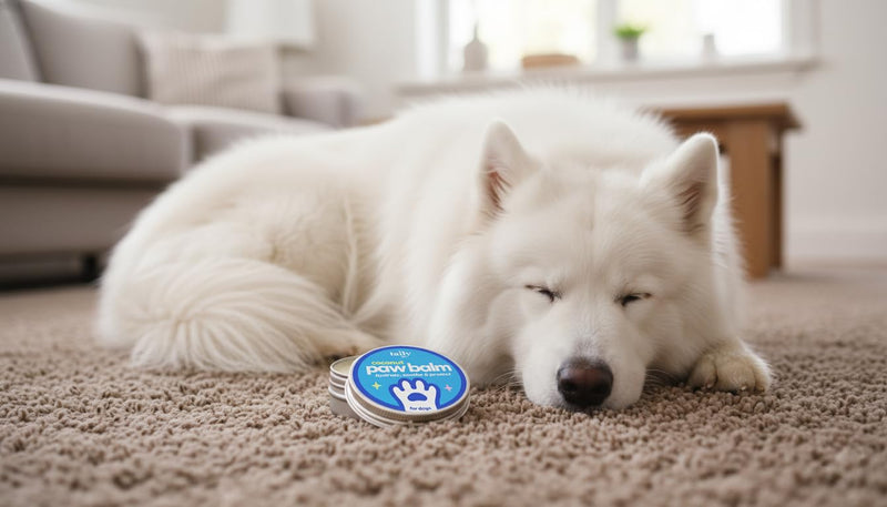 Taily Premium Pet Balm Lick-Safe Dog Paw & Nose Balm with Coconut Oil | All-Natural Moisturizer & Soother for Dry, Cracked Pads & Snout | 60 g