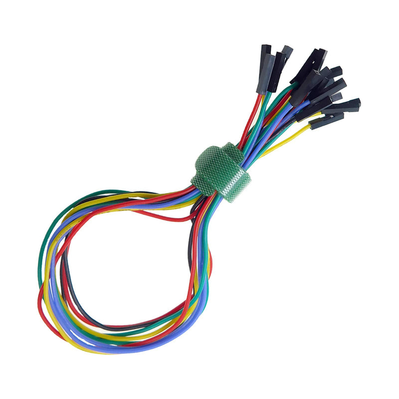 Goupchn 10PCS SMD IC Test Hook Clips with Silicone Jumper Wires Test Leads Kit for Logic Analyzer 5 Colors Five Colors