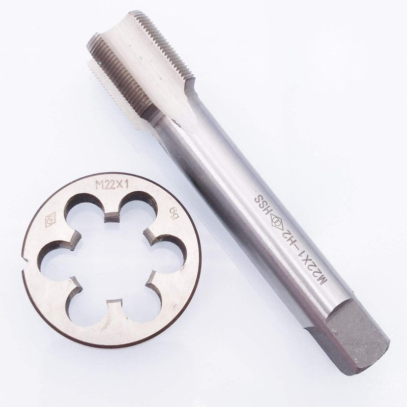 HSS M22 x 1mm Tap and M22 x 1.0mm Die Metric Thread Right Hand