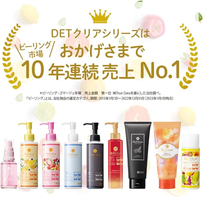 DET Clear Bright & Peel Peeling Jelly, Mixed Fruit Scent, 6.1 fl oz (180 ml), Made in Japan, Exfoliating / Pore Care - NewNest Australia