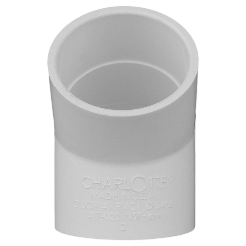 CHARLOTTE PIPE 2 SCH 40/45 DEGREE ELL SXS PRESSURE (1 Unit Piece) 2 Inch ( EACH qty: 1 ) White
