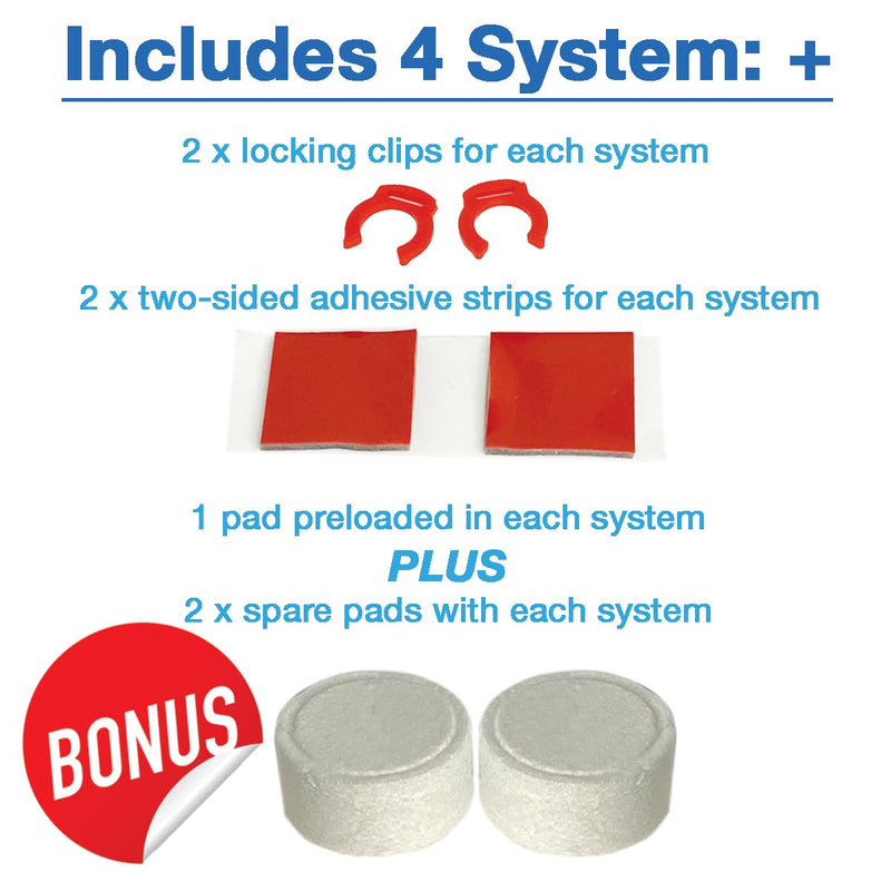 Leak Stop Valve, Individually Packed, Water Guard+ Water Leak Protection Valve, For Reverse Osmosis, Under Sink, or 1/4" Plumbed System, Mechanical Auto Shut Off Device in The Event of A Leak (4 Pack) 4 Pack