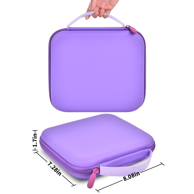 GWCASE Case Compatible with Glocusent/for Vekkia/for LITOM/for LEDGLE/for TAKKUI/for TSINGREE LED Neck Reading Light Book Light for Reading. Storage Carrying Holder for USB Cable (Box Only) -Purple Purple