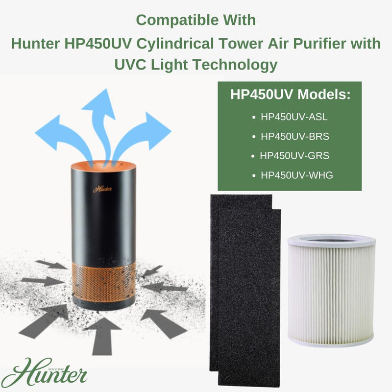 Hunter H-HF450-VP Filter Value Pack with EcoSilver Pre-Filter for HP450UV