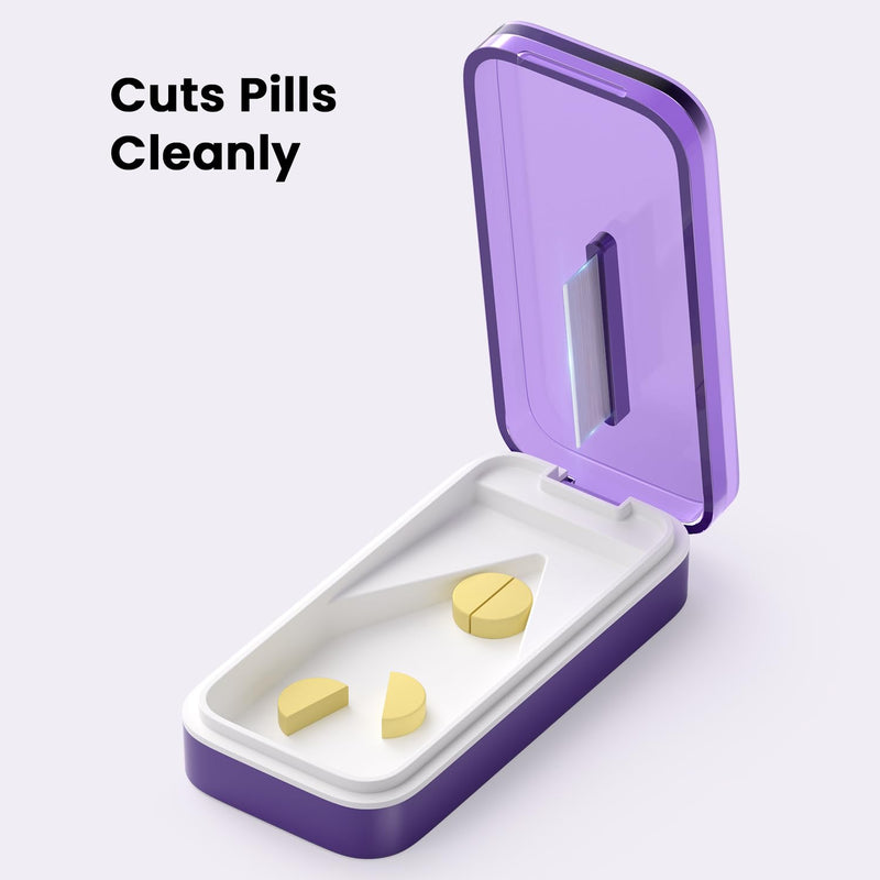 Pill Cutter Splitter for Large or Small Pills, Pill Splitters for Cutting Multiple Pills/Supplement/Medication