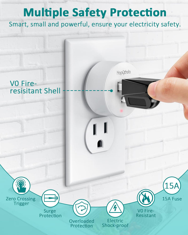 Garbage Disposal Wireless Switch Kit, Remote Control Outlet, No Drilling On Sink Top, Wireless Switch Button Kit for Waste Disposal, 15A/1500W with 4000V Anti-Surge, 500 Feet RF Range