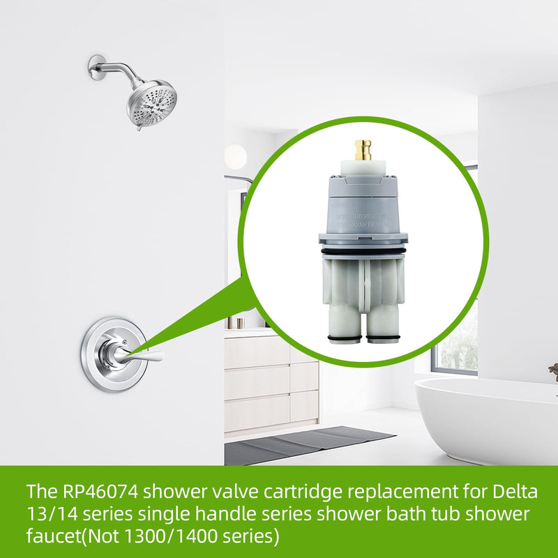 RP46074 Shower Cartridge Repair Kit for Delta MultiChoice 13/14 Series Shower Faucet Single Handle, Replacement Monitor Pressure Balance Cartridge, Includes Allen Wrench RP46074