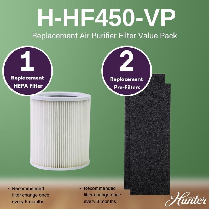 Hunter H-HF450-VP Filter Value Pack with EcoSilver Pre-Filter for HP450UV
