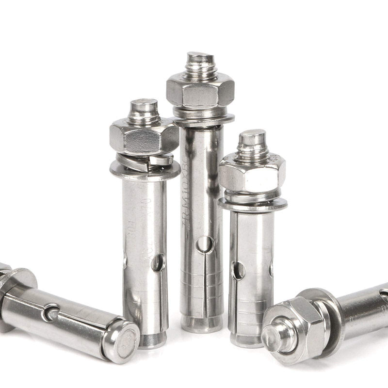 5 Pcs M6 x 60mm 304 Stainless Steel Expansion Bolt External Hex Expansion Screw Bolt Sleeve Anchor，Pool Safety Cover Expansion Bolts，for Concrete(a32800001) M6x60mm