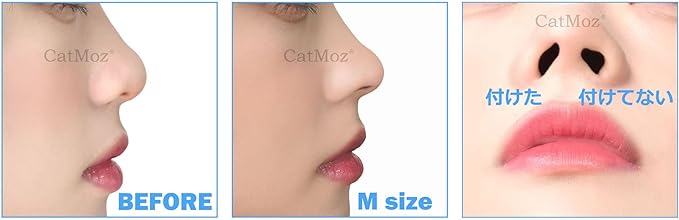 CatMoz Nose Petite for Dumpling Nose and Pig Nose, Pecchanko Nose, Highly Flexible Eyepuchi (S, M, L) and 3 Sizes Set - NewNest Australia