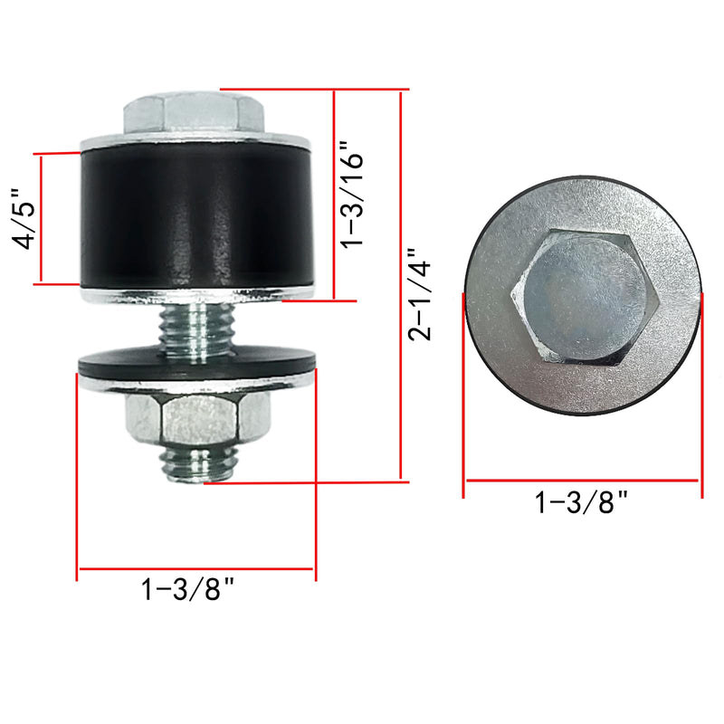 2 Pack Strut Channel Trolley Stopper, Trolley Roller Wheel Limit Trolley Assembly Positioning for 1-5/8" Wide and All 1-5/8" or Taller Strut Channels