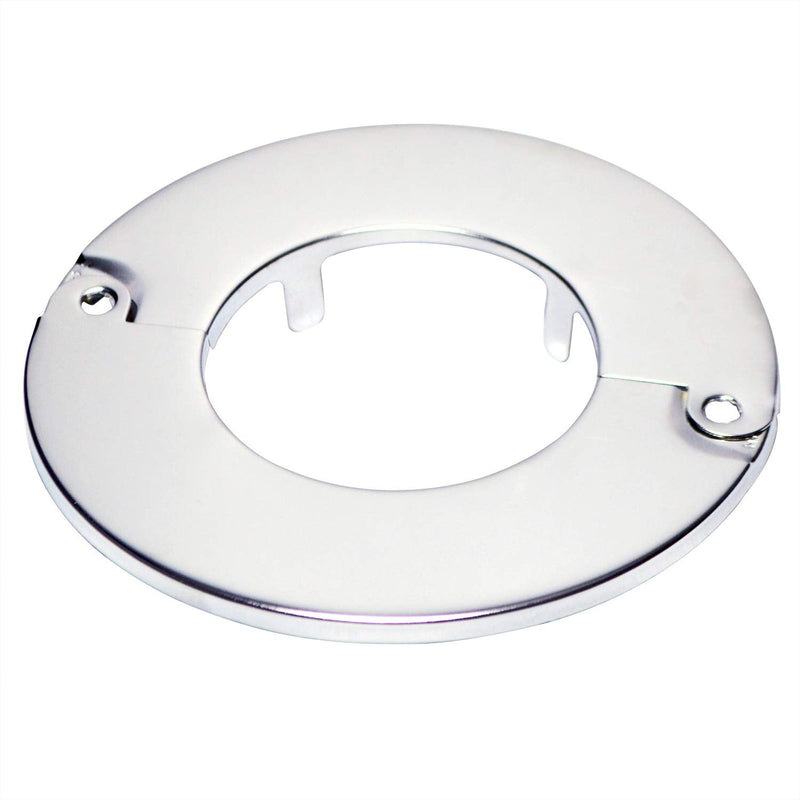 Floor and Ceiling Plate Split Flange, Fits 1-1/2 Inch IPS Galvanized Pipe or 2 Inch Copper Pipe, Chrome Finish (Pack of 6)