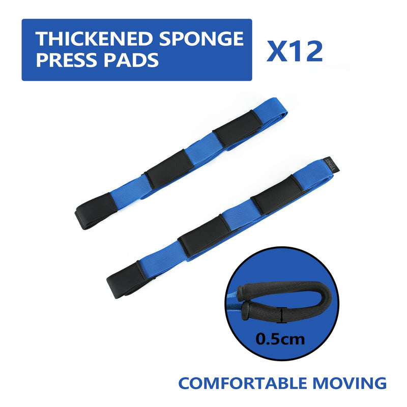Ytonet Moving Straps, 2-Person Lifting and Moving System with 12 Comfortable Thickened Sponge Pads, Lifting Straps for Moving Furniture, Appliances, Heavy Objects up to 800 lbs, Blue - NewNest Australia