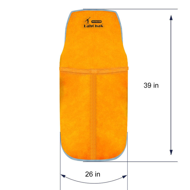 Leather Work Shop Apron, Buckle straps, Heat & Flame Resistant Heavy Duty Welding Apron With a Pocket